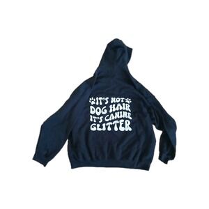 Dog Mom 3XL Black hoodie paw print design cozy Heavy Cotton